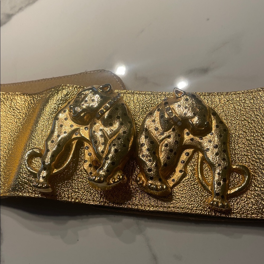 Gold Metallic Women's Belt